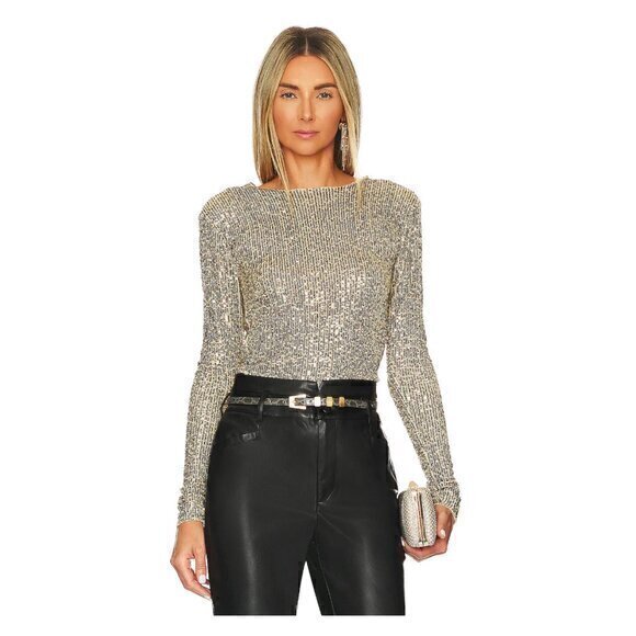 Free People Women's Gold Rush Long Sleeve Top